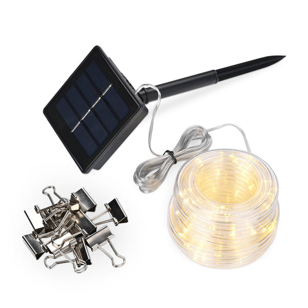 Canopy Light, 40 ft Solar Powered LED String Light fits up to 10x10 ft canopies, 120 warm white LED fairy lights to boost ambience fantastically, sett